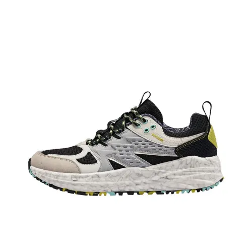 QIAODAN Ice Marks Амортизация Дышащий Легкий Низкий Топ Беговые кроссовки Мужской Серый Черный