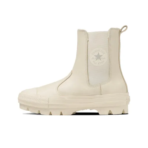 Конверс All Star Кожа Ⓡ Sg Chunk SHIN Hi Low Топ Спортивная повседневная обувь Унисекс Слоновая кость Версия для Японии