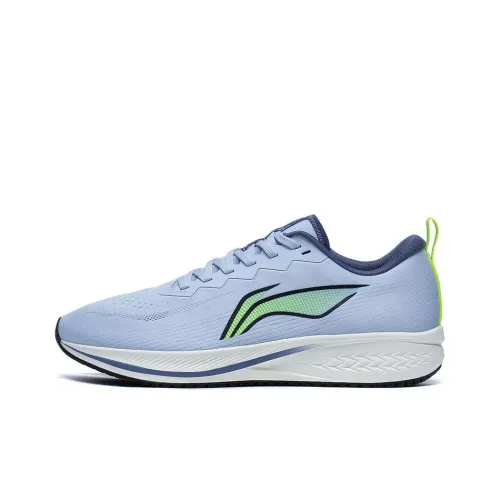 LiNing Red Hare 6 Противоскользящие Устойчивые к износу Низкие Беговые кроссовки Мужские Серый Зеленый