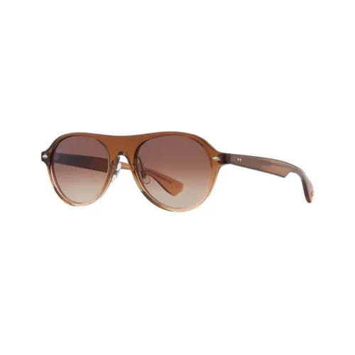 GARRETT LEIGHT Солнцезащитные очки Коричневый Унисекс