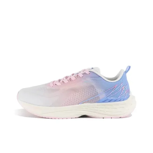 361° Flying Fish 3,0 Амортизаторы Устойчивый к истиранию Низкий Топ Беговые кроссовки Женские Белый Розовый Синий