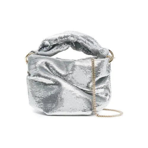 Jimmy Choo Satin Сумка через плечо Сумка Women's Silver