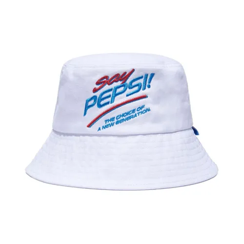 pepsi Cotton Bucket Hats Белый Унисекс