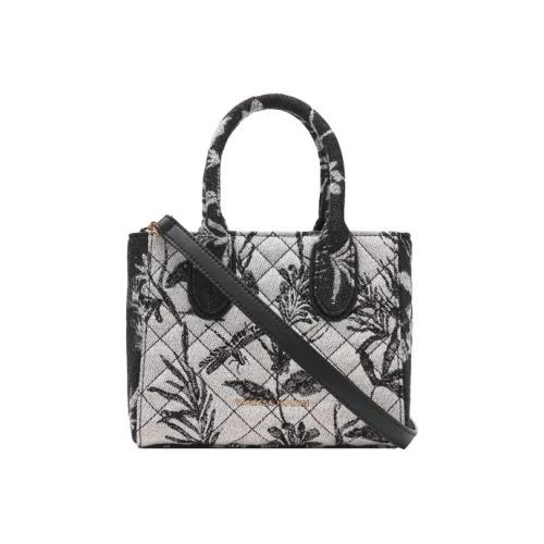 VANESSA HOGAN Ткань Сумка-тоут через плечо сумка среднего размера женская черная