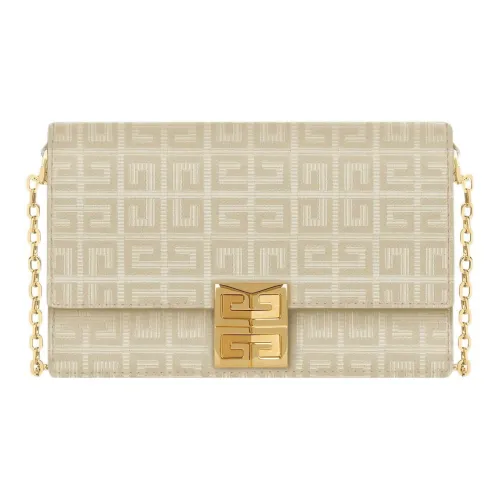 GIVENCHY 4G Коровья кожа Сумка через плечо Маленькая Женская Естественный Бежевый