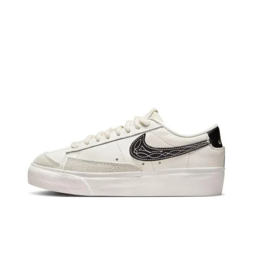 Nike Blazer Slip-resistant Abrasion-resistant Low Top Скейтборд Кроссовки Женские Белые