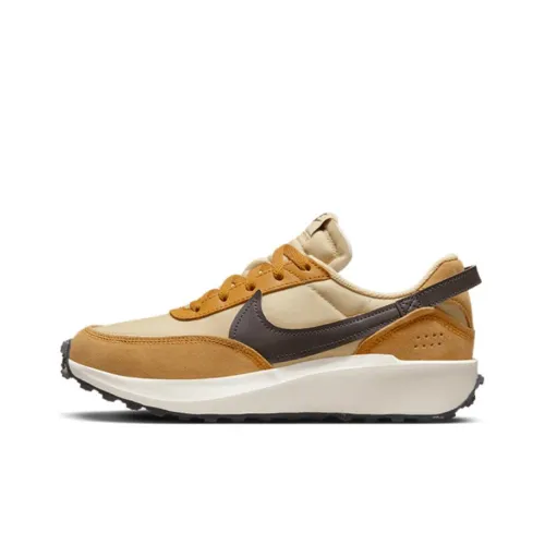 Nike Waffle Debut Slip-resistant Abrasion-resistant Low Top Casual Shoes Women's Brown Black