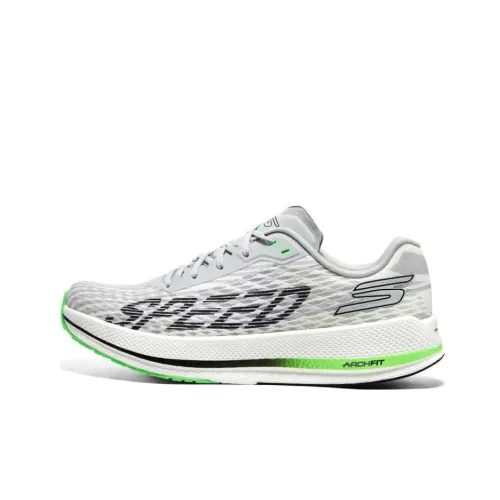 Skechers Go Run Razor 4 Low Топ Беговые кроссовки Мужской Серый Зеленый