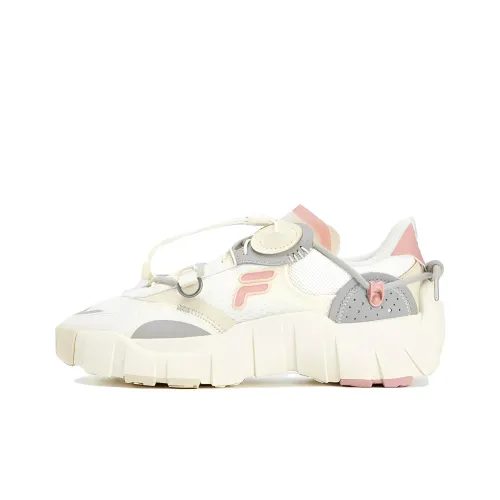 FILA FUSION BONE Низкий Топ Casual Женский Белый Розовый