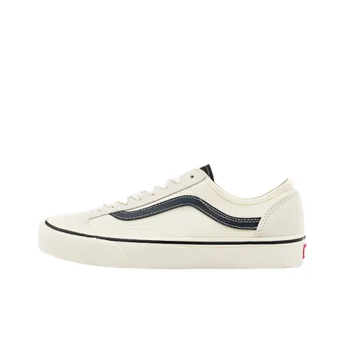 Vans Style 136 Decon Vr3 SF Устойчивые к истиранию низкие скейтбордические кроссовки унисекс Бежево-черные