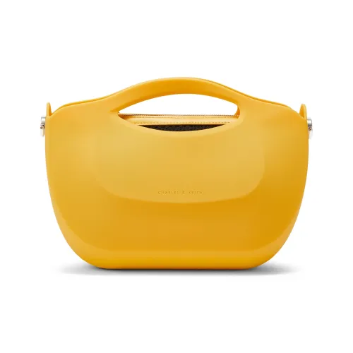 CHARLES KEITH Ткань Силикон Одно плечо Сумка Средний Женская Белый Желтый