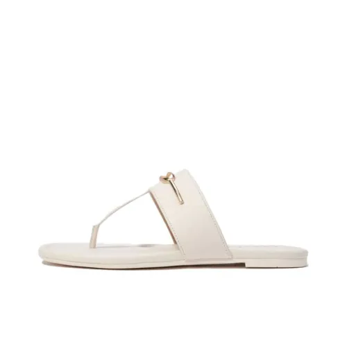 COACH Резиновая подошва Тихий Шлепанцы Женские Белые