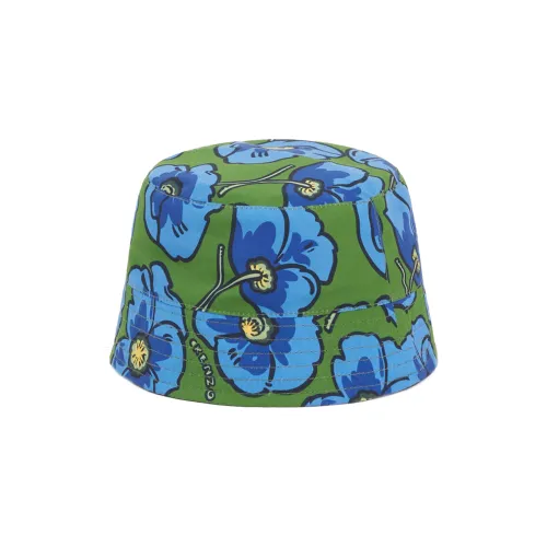 KENZO Полиэстер Шляпа ведра Синий/зеленый Kids