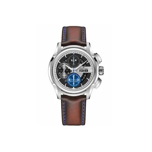 HAMILTON Jazz Series Автоматический Механический Часы Мужские 44 мм Серебристый Циферблат Корпус из Нержавеющей Стали