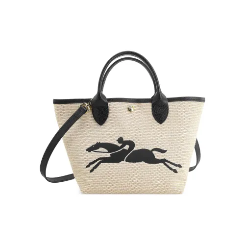 LONGCHAMP Le Panier Pliage Холщовая сумка сумка-корзина сумка через плечо маленькая сумка женская черная