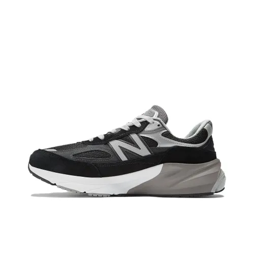 New Balance NB 990 V6 Дышащий Низкий Топ Повседневные Городские Кроссовки для Коммутирования и Бега Женские Черные