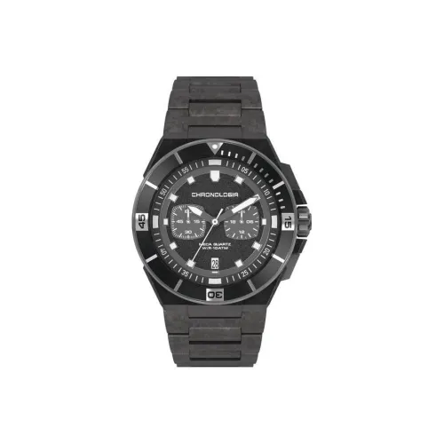 CHRONOLOGIA Tracker Collection Мужские часы Кварцевый механизм Черный циферблат Часы 85561 A