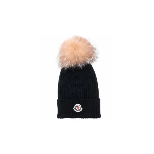 Moncler Шерстяные Шапки Черные Детские