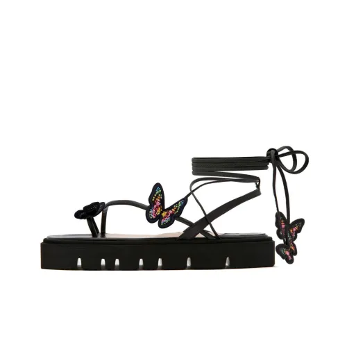 SOPHIA WEBSTER Vanessa one Strap Sandals Women's Black