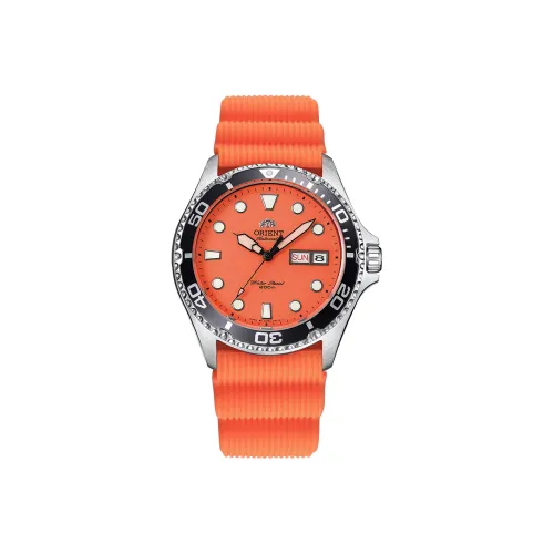 ORIENT Автоматический Механический Механизм Мужские Часы 41,5мм*41,5мм*41,5мм Оранжевый