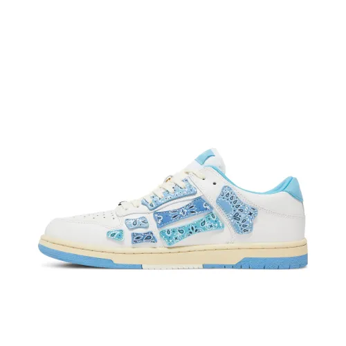 AMIRI Низкий Топ Стильный Скейтбординг Мужской Синий Белый