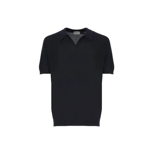 JOHN SMEDLEY Морской Синий Мужская Поло
