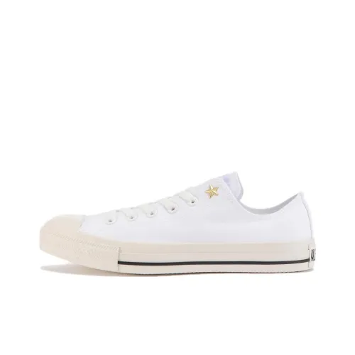 Конверс All Star GS Заклепки Бык Противоскользящие Устойчивые к истиранию Низкий Топ Кеды Унисекс Белый