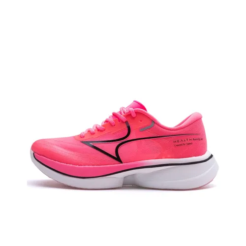 HEALTH Light Wing 001 Низкий Топ Беговые Кроссовки Унисекс Розовый Красный