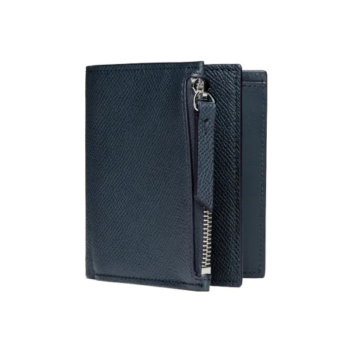 Maison Margiela Телячья кожа Кошелек для карт Обычный Унисекс Сланцевый синий