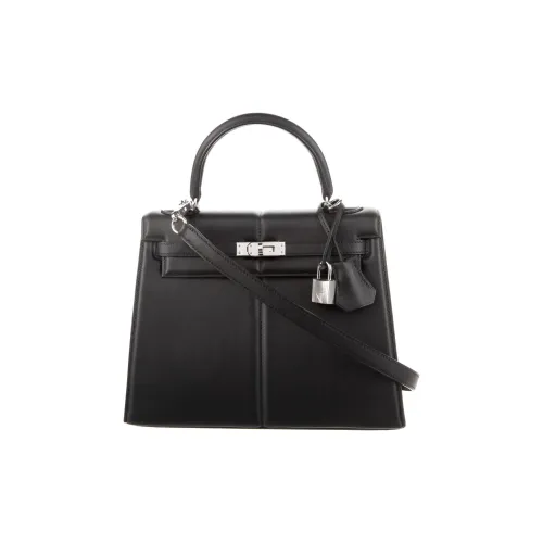 HERMES Kelly Swift Кожа Сумка Kelly Сумка Сумка через плечо Сумка через плечо Женская 89 Черная