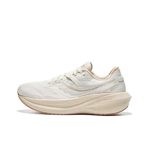 Saucony Triumph 20 Low Топ Беговые кроссовки Унисекс Бежевый