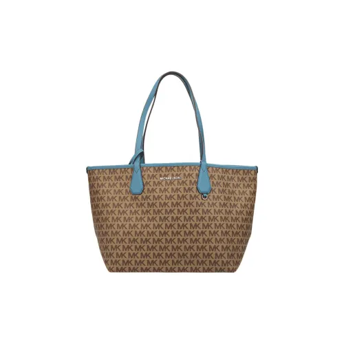 MICHAEL KORS Комбо Сумка Тоут Сумка Сумка для покупок Сумка через плечо Женская Синий и Коричневый