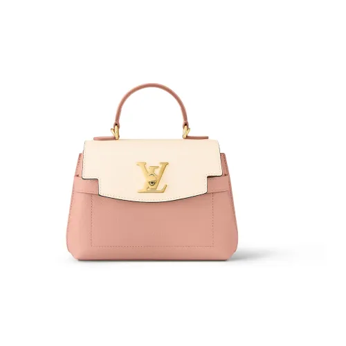 LOUIS VUITTON Grained Телячья кожа Сумка через плечо Сумка Мини Женская Розовая Экрю