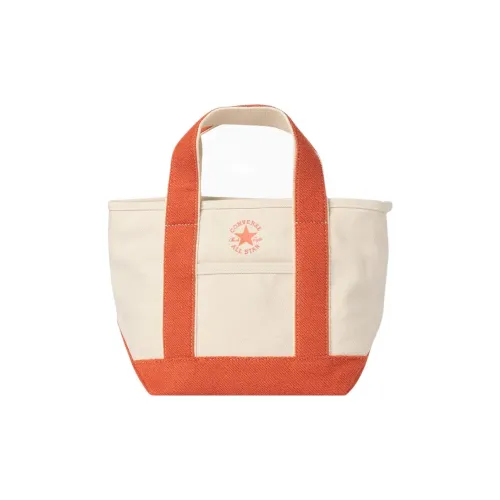 Конверс Хлопок Холст Сумка Тоут Сумка Сумка для покупок Сумка через плечо Маленькая Унисекс Апельсин
