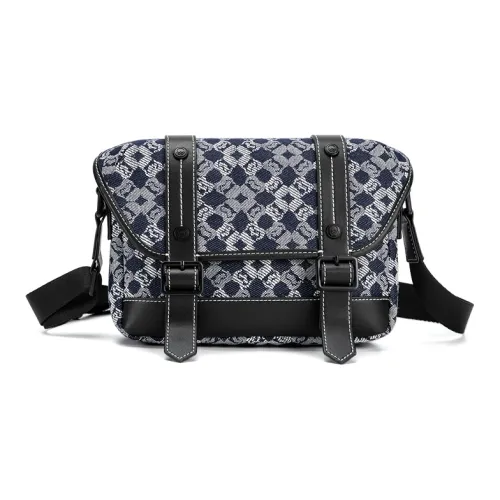 Gudi Crossbody сумка из денима, синий, мужской