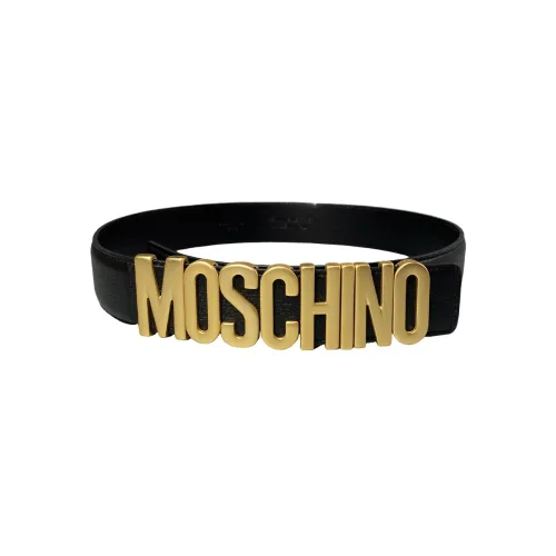 MOSCHINO Кожаные ремни, черные, женские
