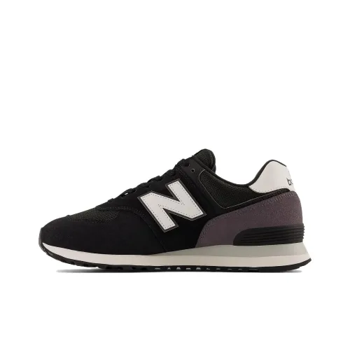 New Balance NB 574 Low Топ Повседневные Беговые Кроссовки Унисекс Черный Фиолетовый