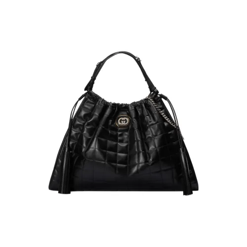 GUCCI Кожа Одно плечо Сумка Большая Женская Черная