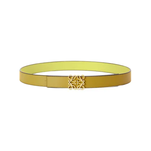 LOEWE Ремни из коровьей кожи, желтые, женские