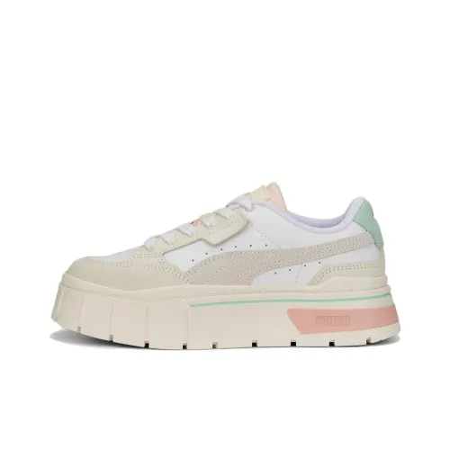 PUMA MAYZE STACK Luxe Low Кроссовки для скейтбординга Unisex Серый Белый