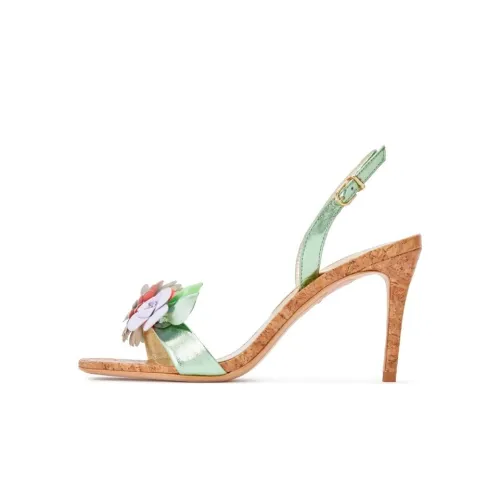 SOPHIA WEBSTER One Ремешок Сандалии 8,5 см Женские Зеленые