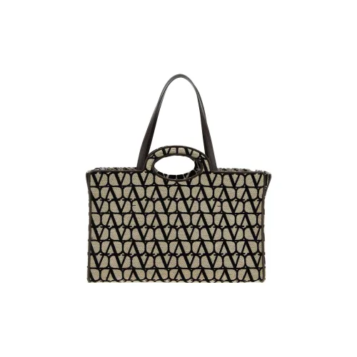 Valentino Коровья кожа Тоут Сумка Сумка для покупок Сумка на плечо Сумка Женская Светлый Умбра