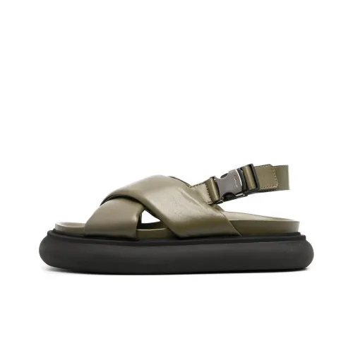 Moncler One Ремень Сандалии Женские Оливково-зеленый