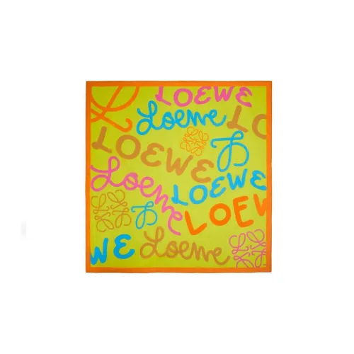 LOEWE Совместное издание Шелковые шарфы Многоцветные Женские