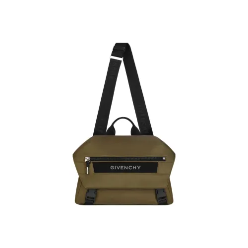 GIVENCHY Нейлоновая сумка-мессенджер сумка через плечо мужская цвет хаки