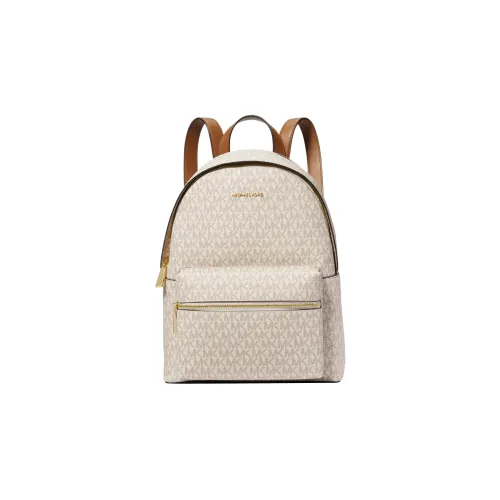 MICHAEL KORS Холст Рюкзак Средний Женский Ванильный Белый