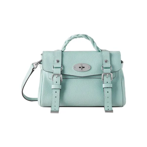 Mulberry Овчина Коровья кожа Сумка через плечо Сумка Мини Женская Акриловая Зеленая