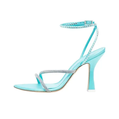 3JUIN Стильные сандалии 10 см женские синие