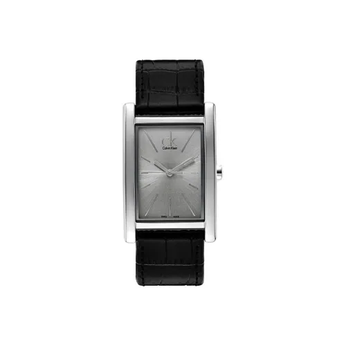 CK Calvin Klein Watch Кварцевый механизм Кожаный ремешок 45*30MM Серебряный Унисекс K4P211C6