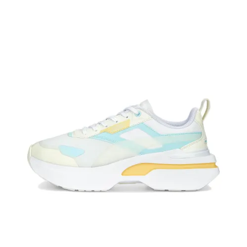 PUMA Kosmo Rider Cosmo Rider Soft Low Top Спортивная Повседневная Обувь Женская Белый Синий Желтый